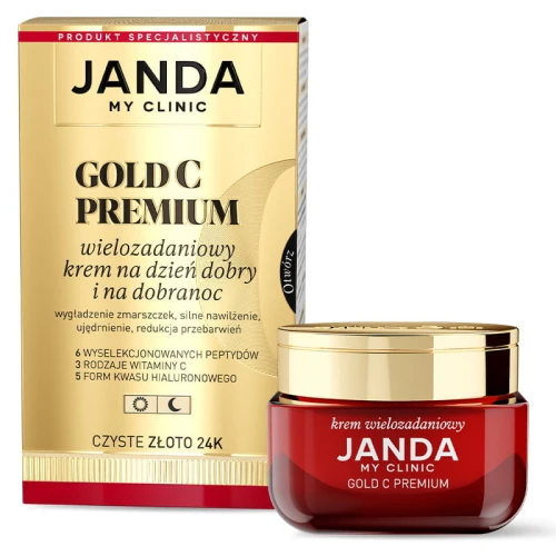 Janda Gold C Premium Krem wielozadaniowy, 50 ml - Odżywiona, nawilżona i ujędrniona skóra - 2