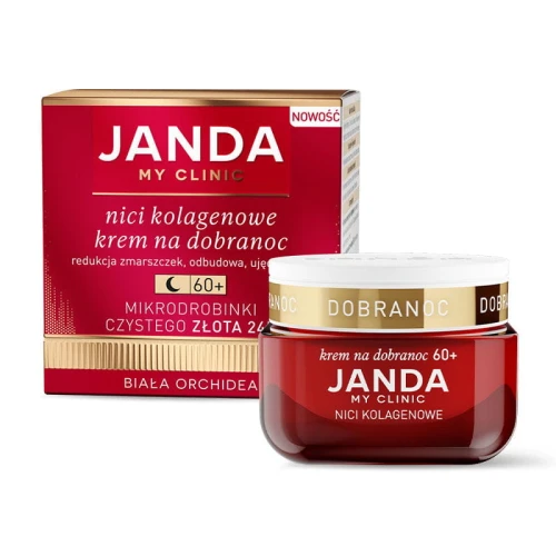 Janda Nici kolagenowe Krem na dobranoc 60+, 50 ml - Krem z mikrodrobinkami złota dla kobiet po 60. roku życia - 2