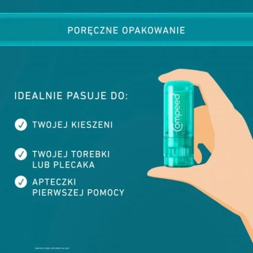 Compeed Sztyft przeciw pęcherzom, 8 ml - Pomaga zapobiegać otarciom i powstawaniu pęcherzy - 1