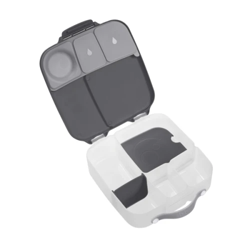 B.box Lunchbox Graphite, 1 sztuka - Pudełko śniadaniowe z wkładem chłodzącym - 2