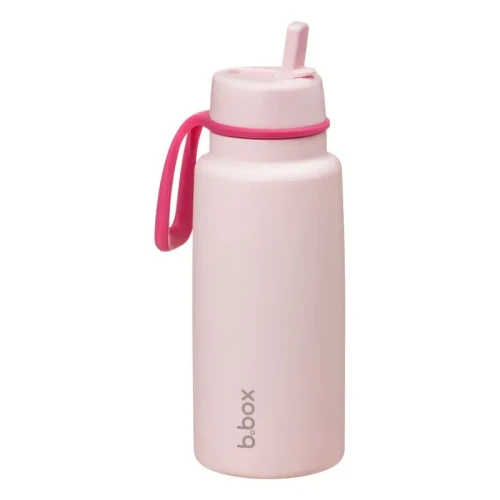 B.box Butelka termiczna ze składanym ustnikiem pink 1l, 1 sztuka - Nie zawiera BPA, PVC i ftalanów - 2