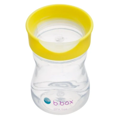 B.box Kubek treningowy cytrynowy, 240 ml - Kubek wspierający samodzielność najmłodszych - 1