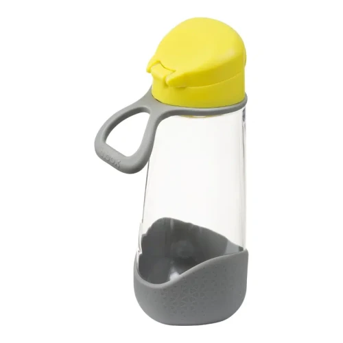 B.box Sportowa butelka tritanowa Lemon Sherbet, 600 ml - Z silikonowym ustnikiem i praktyczną rączką - 2