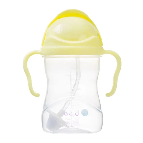 B.box Bidon ze słomką Banana Split, 240 ml - Do nauki samodzielnego picia bez ryzyka rozlewania - 2