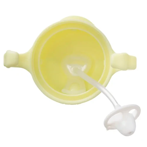 B.box Bidon ze słomką Banana Split, 240 ml - Do nauki samodzielnego picia bez ryzyka rozlewania - 3