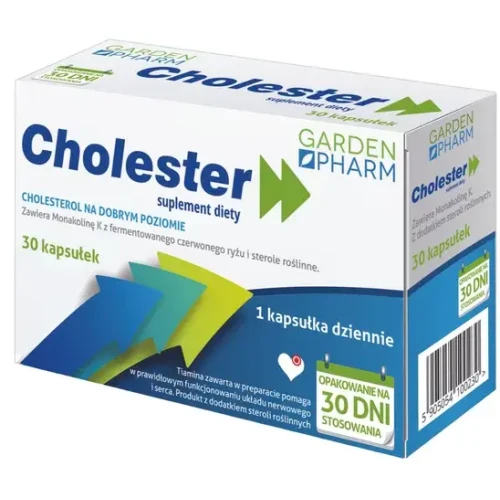 Cholester, 30 kapsułek - Suplement diety z dodatkiem steroli roślinnych - 1