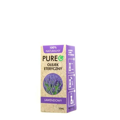 Pureo Naturalny olejek eteryczny lawendowy, 10 ml - Kojący olejek do aromaterapii i relaksu - 1