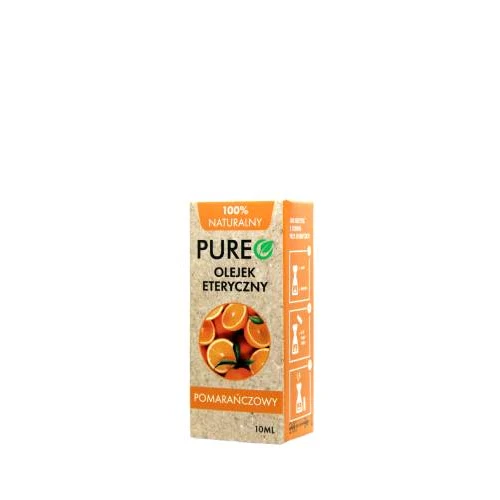 Pureo Naturalny olejek eteryczny pomarańczowy, 10 ml - Orzeźwiający olejek do aromaterapii i masażu - 1