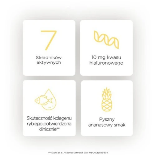 Olimp Collagen Shot o smaku ananasowym, 25 ml - Z kolagenem rybim, który wspiera zdrowie skóry, włosów i paznokci - 2