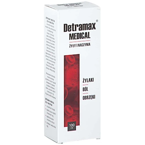 Detramax Medical Żyły i Naczynia, żel 100 ml - Do delikatnego masażu i stymulacji układu limfatycznego i naczyniowego - 2