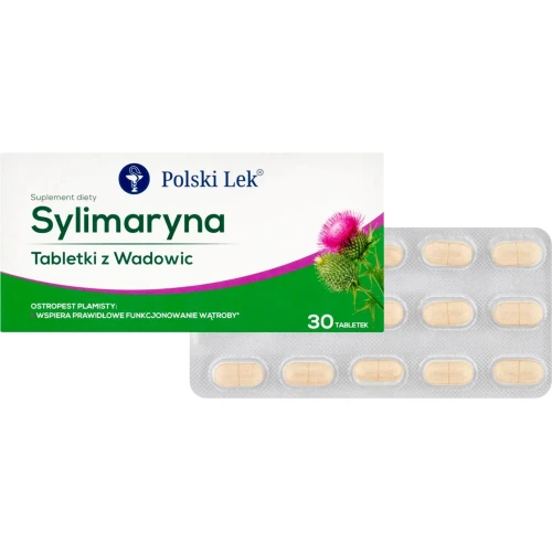 Sylimaryna Tabletki z Wadowic, 30 tabletek - Wsparcie funkcjonowania wątroby i trawienia - 2