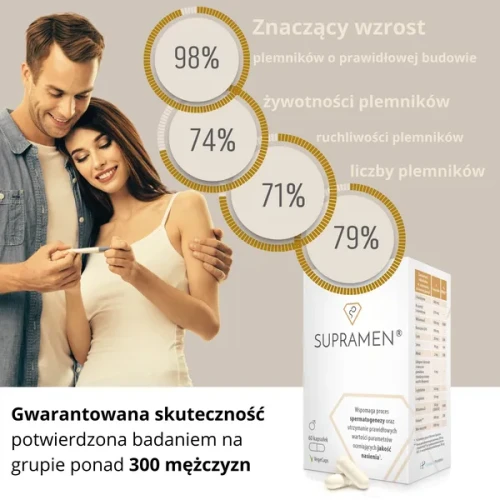 Supramen, 120 kapsułek - Podwójne źródło L-karnityny, oprawia jakość nasienia - 4