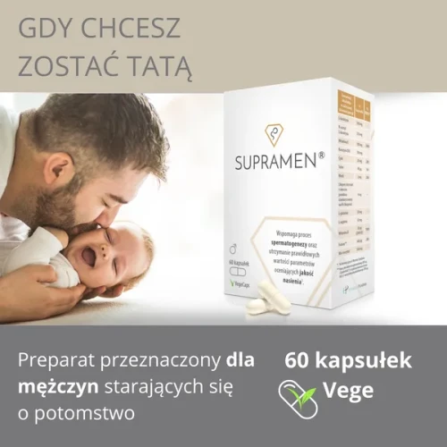 Supramen, 120 kapsułek - Podwójne źródło L-karnityny, oprawia jakość nasienia - 5