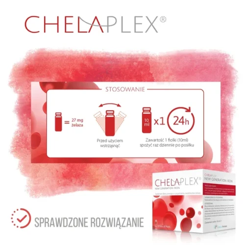 Chelaplex, 10 ml x 20 fiolek - Uzupełnia niedobory żelaza - 3