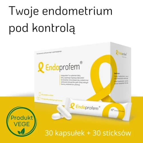 Endoprofem, 30 saszetek + 30 kapsułek - Umożliwia odbudowę flory jelit, u kobiet z endometriozą - 6