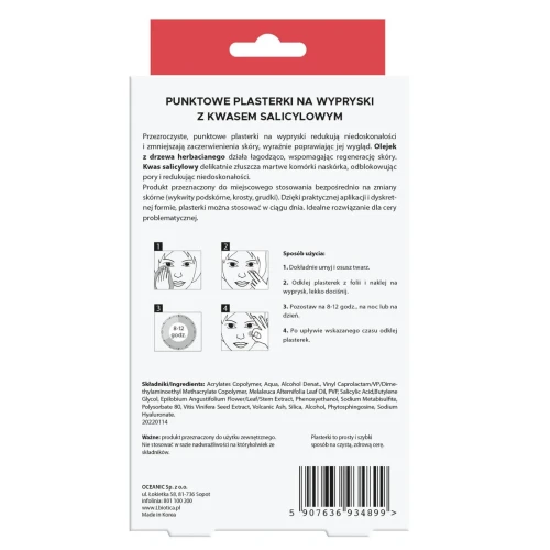 L'Biotica Punktowe plasterki na wypryski, 36 sztuk - Dyskretne plasterki i o antybakteryjnej formule - 1