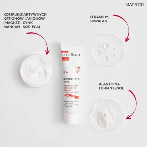 Emolium Cica Multifunkcyjny, krem 40 ml - Do skóry podrażnionej, nadmiernie suchej również po depilacji lub goleniu - 4