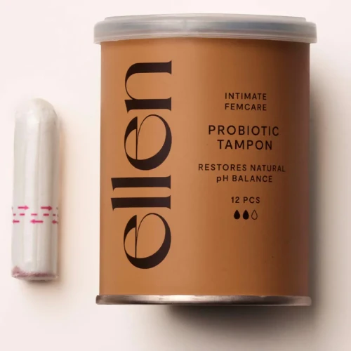 Ellen Normal tampony probiotyczne, 12 sztuk - Ze szczepami bakterii kwasu mlekowego, które chronią środowisko pochwy - 1
