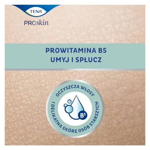 Tena ProSkin  Shampoo & Shower żel–szampon do mycia, 500 ml - Dla osób starszych o delikatnej skórze i włosach - 3