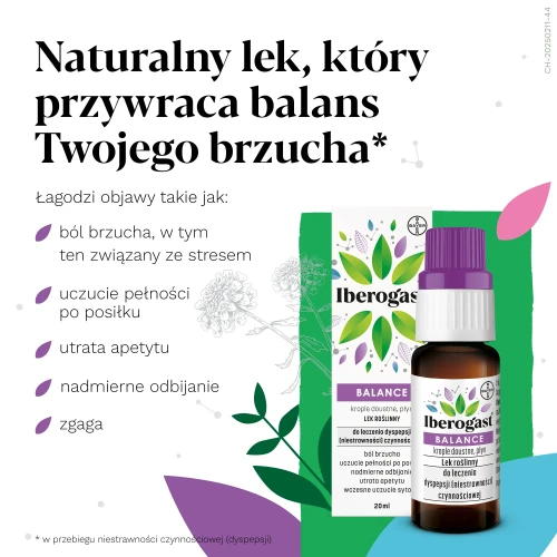 Iberogast Balance krople doustne, 20 ml - Krople na niestrawność - 1