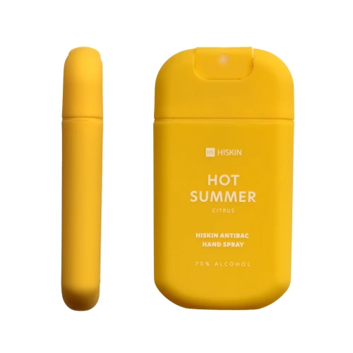 Hiskin Hot Summer Citrus Spray do dezynfekcji rąk, 30 ml - Odświeżająca dezynfekcja o letnim zapachu - 1