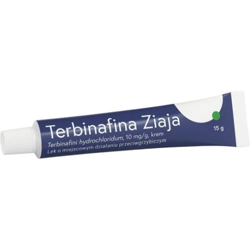Terbinafina Ziaja, 10 mg/g, krem 15 g  - O działaniu przeciwgrzybiczym na grzybicę stóp, skóry i łupież pstry - 1