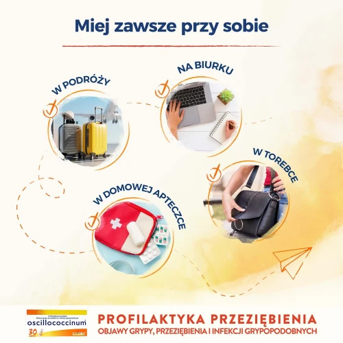 Boiron Oscillococcinum granulki, 30 dawek - W profilaktyce i leczeniu objawów grypy, przeziębienia i infekcji grypopodobnych - 3