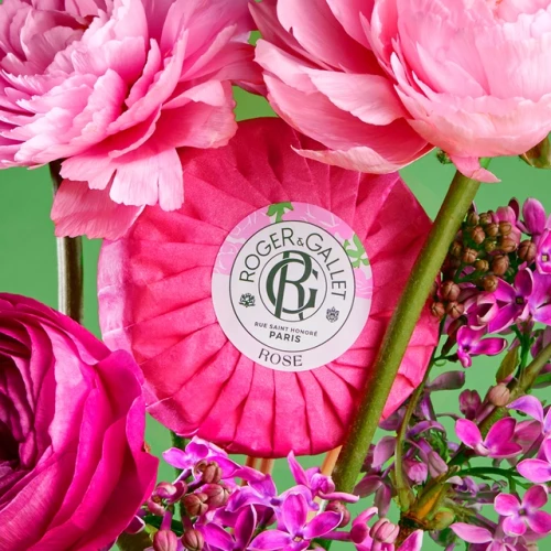 Roger & Gallet zestaw mydeł zapachowych, 3 x 100 g - 3 zapachy Gingembre Rouge, Fleur de Figuier i Rose do codziennej pielęgnacji skóry - 6