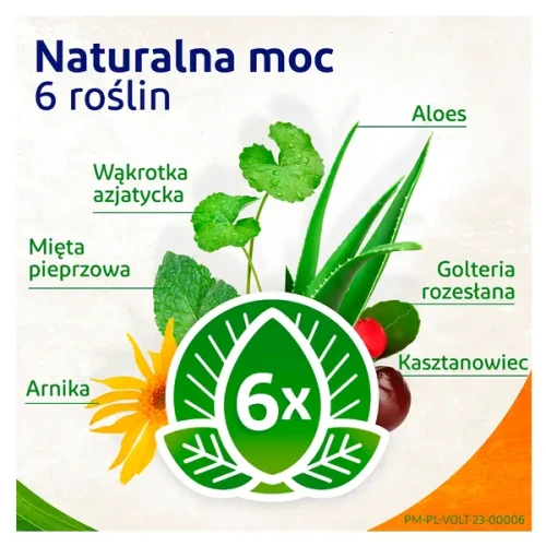 VoltaNatura, żel 50 ml - Kojący roślinny żel na napięte obolałe mięśnie - 1