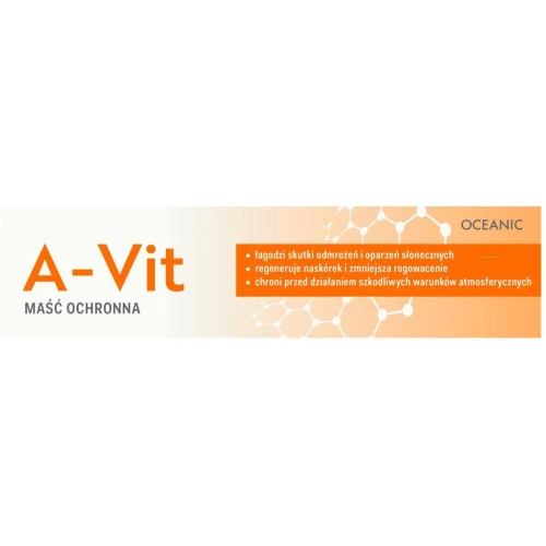 A– Vit, maść ochronna z vit. A Oceanic, 25 g - Łagodzi skutki odmrożeń i oparzeń, regeneruje naskórek  - 2