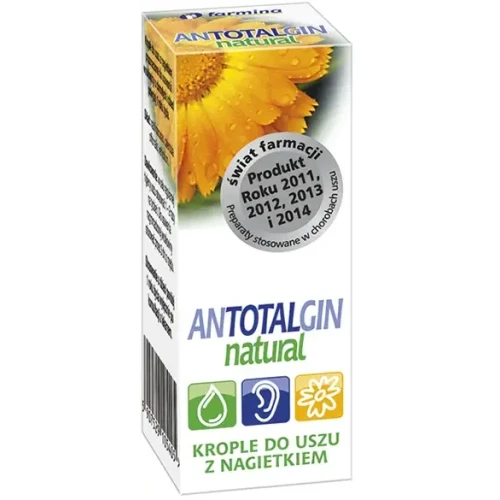 Antotalgin Natural, krople do uszu, 15 g - Usuwa woskowinę oraz pomaga w utrzymaniu higieny przewodów słuchowych - 1