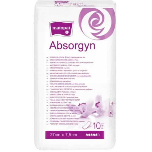 Absorgyn Podkłady ginekologiczne, 10 sztuk - 1