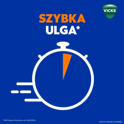 Nasivin Vicks Kids 0,25 mg/ml, aerozol do nosa 10 ml - Dla dzieci od 1. do 6. roku życia – zmniejsza obrzęk, odtyka nos, ułatwia oddychanie - 6