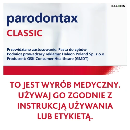 Parodontax Clasic Pasta do mycia zębów, 75 ml - Pomaga powstrzymać i zapobiegać krwawieniu dziąseł - 5