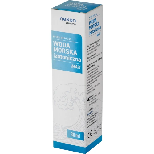 Nexon Pharma Woda morska izotoniczna Max, 30 ml - Higiena i nawilżenie nosa - 1