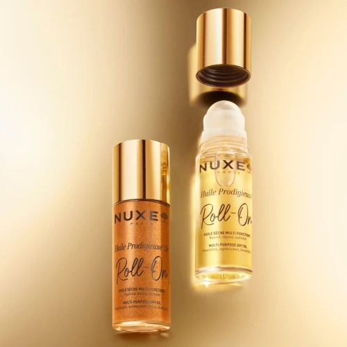 Nuxe Huile Prodigieuse Or Suchy olejek z drobinkami w roll-onie, 60 ml - Multifunkcyjny olejek z drobinkami złota - 7