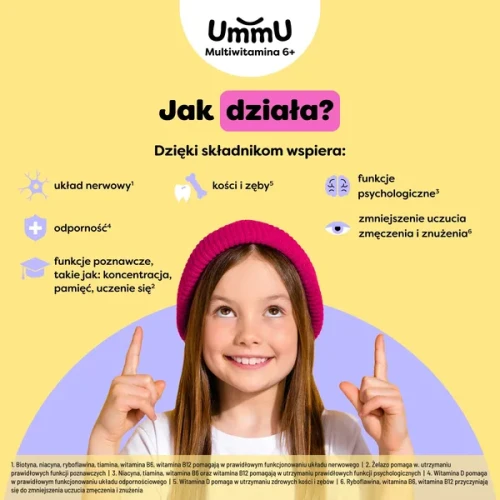UmmU Multiwitamina 6+ smak pomarańczowy, płyn 30 ml - Witaminy i wysokoprzyswajalne żelazo bez dodatku cukrów dla dzieci powyżej 6. roku życia - 2