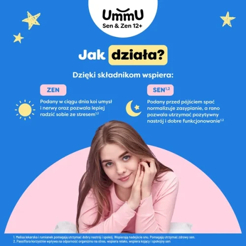 UmmU Sen & Zen 12+, krople 30 ml - Dla dzieci powyżej 12 roku życia w stanach niepokoju i rozdrażnienia - 3