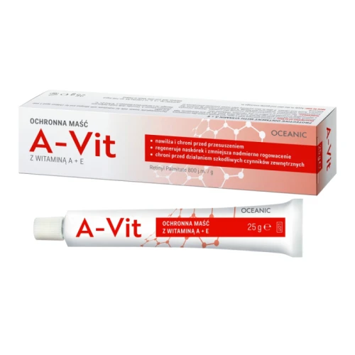 A-Vit Maść ochronna z witaminą A+E, 25 g - Nawilża, regeneruje, ochroni skórę przed wiatrem i mrozem - 1