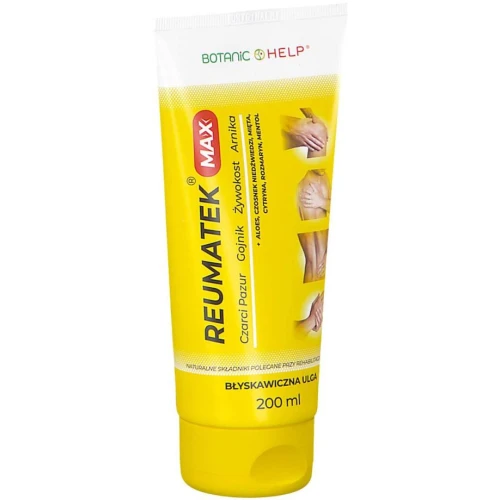 Botanic Help Reumatek Max, żel 200 ml -  Rozluźniająco – relaksujący żel do masażu - 1