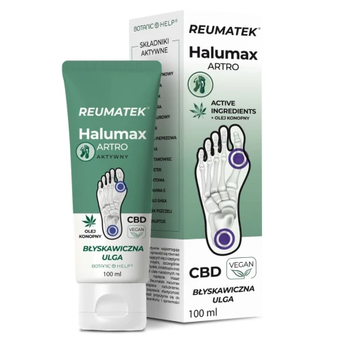Botanic Help Reumatek Halumax Artro, maść, 100 ml - Z olejem konopnym z CBD, arniką i kamforą - 1