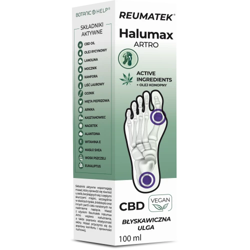 Botanic Help Reumatek Halumax Artro, maść, 100 ml - Z olejem konopnym z CBD, arniką i kamforą - 2