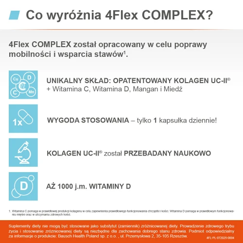 4Flex Complex, 30 kapsułek - Zwiększenie sprawności ruchowej i ochrona stawów - 5