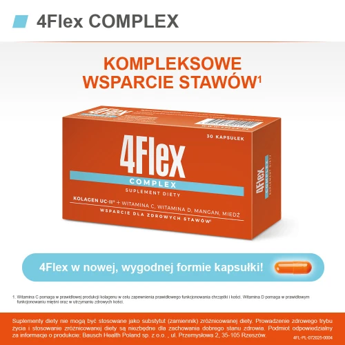 4Flex Complex, 30 kapsułek - Zwiększenie sprawności ruchowej i ochrona stawów - 8