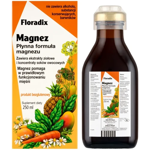 Floradix Magnez, 250 ml - Ekstrakty ziołowe i koncentraty soków owocowych z magnezem - 2
