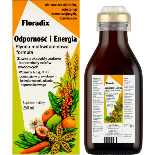 Floradix Odporność i Energia, płyn 250 ml - Dla osób o zwiększonym zapotrzebowaniu na witaminy - 2