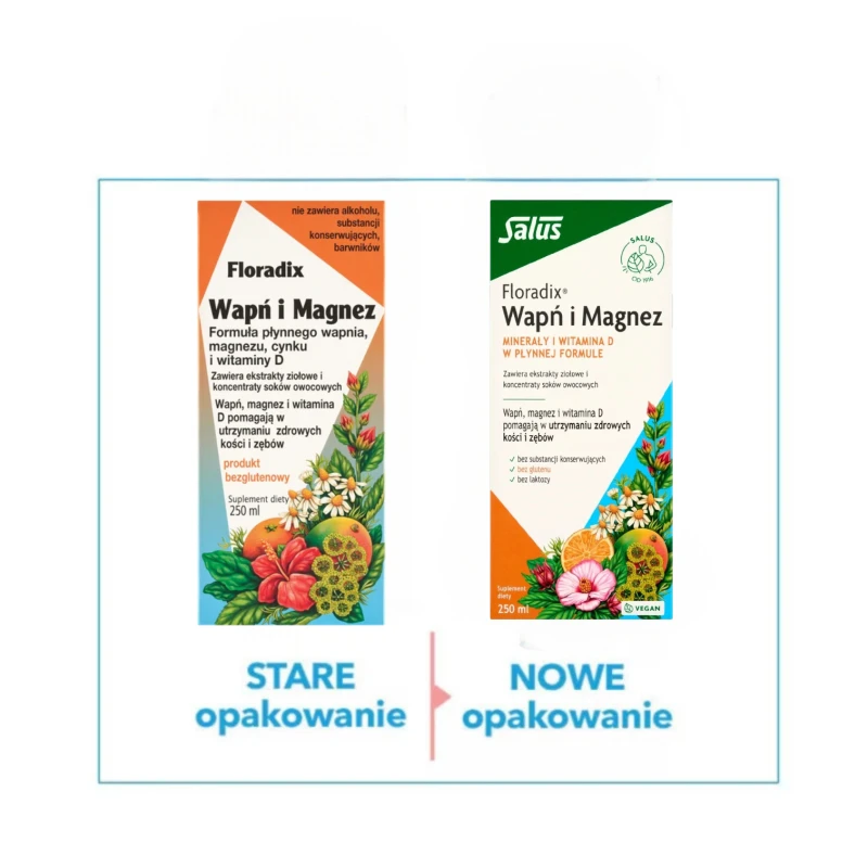 Floradix Wapń i Magnez, płyn 250 ml - Wapń, magnez, cynk i witamina D w płynie - 3