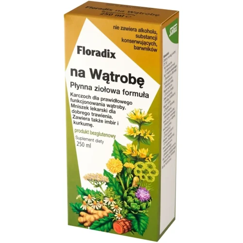Floradix Na Wątrobę, płyn 250 ml - Dla osób z problemami trawiennymi, które chcą zadbać o wątrobę - 2