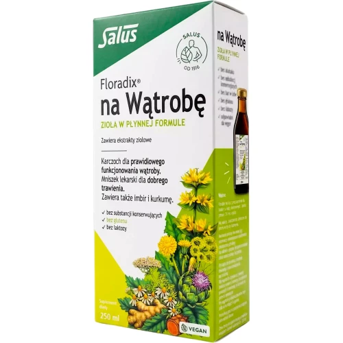 Floradix na Wątrobę, płyn 250 ml - Dla osób z problemami trawiennymi, które chcą zadbać o wątrobę - 2
