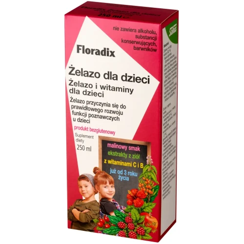 Floradix Żelazo dla dzieci, płyn 250 ml - 2